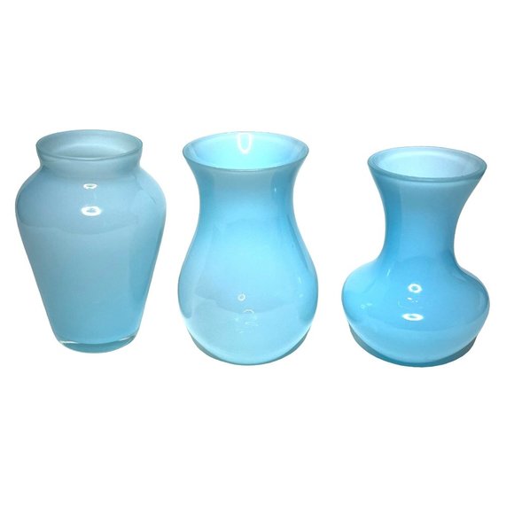 Unknown Accents Vintage Handblown Glass Mini Vases Assorted Shapes